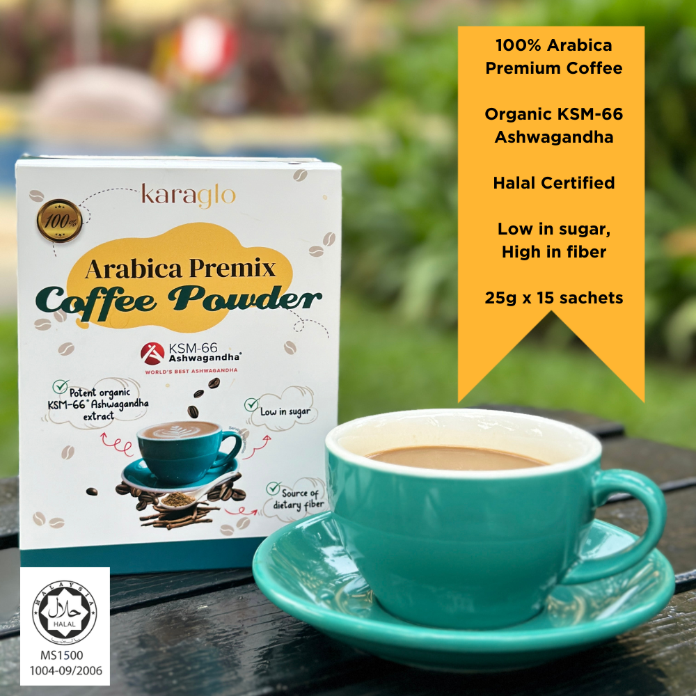 Karaglo 100% Arabica Coffee with KSM-66 Ashwagandha®